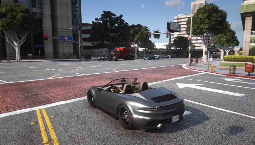 scène dans le jeu GTA RP